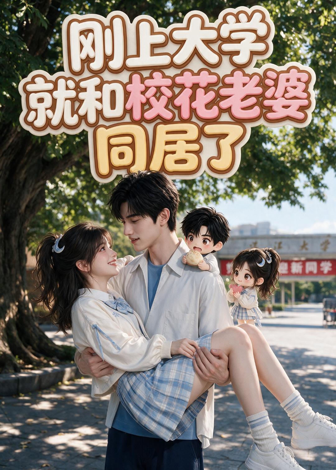 刚上大学就和校花老婆同居了(1080)