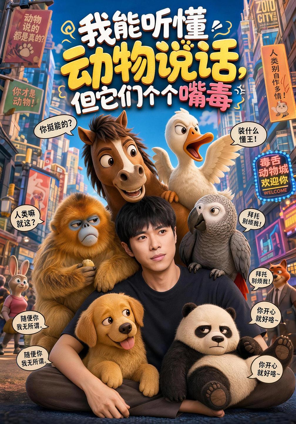 我能听懂动物说话但它们个个嘴毒（蓝光）